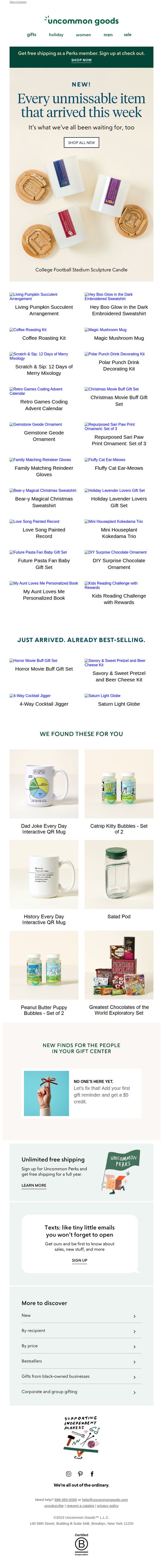 uncommon goods
