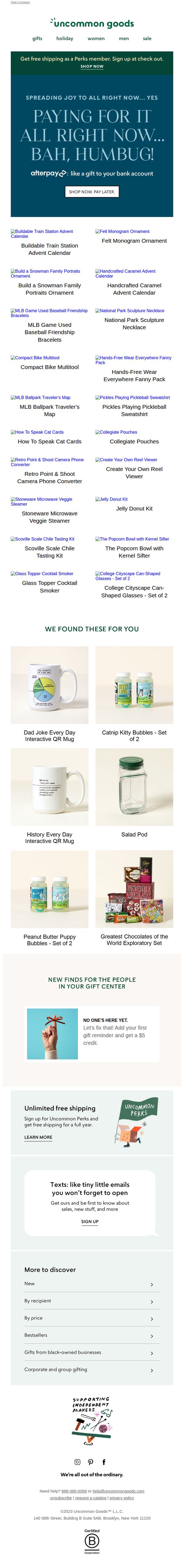 uncommon goods