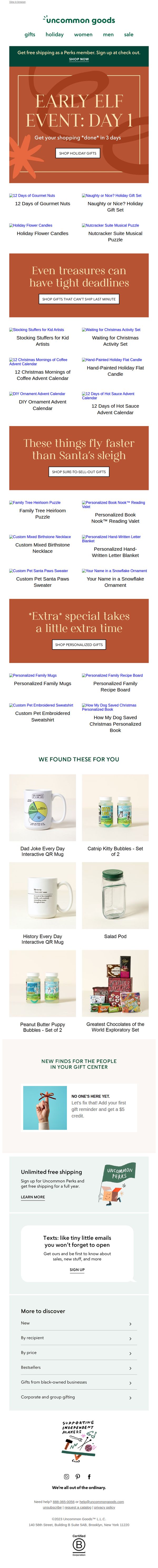uncommon goods