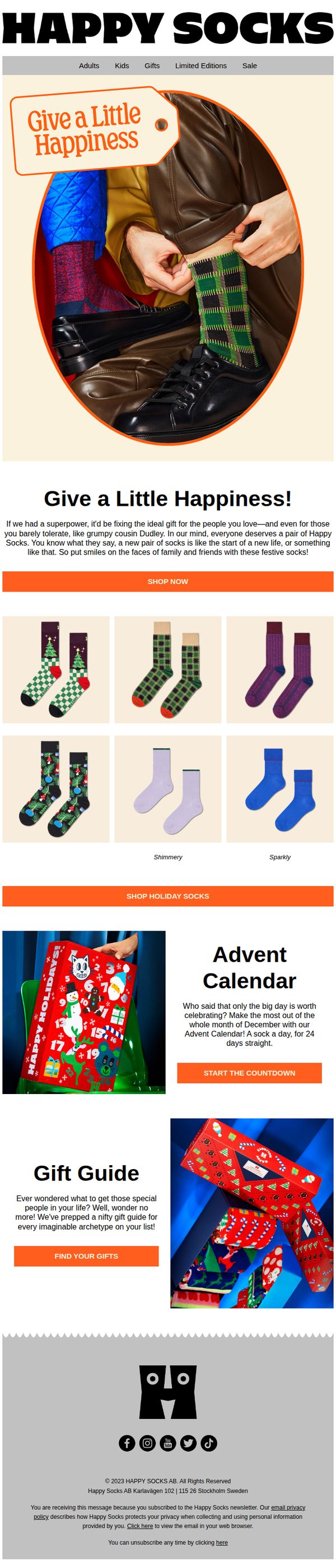 8. Happy Socks: F/W '23 Holiday Drop