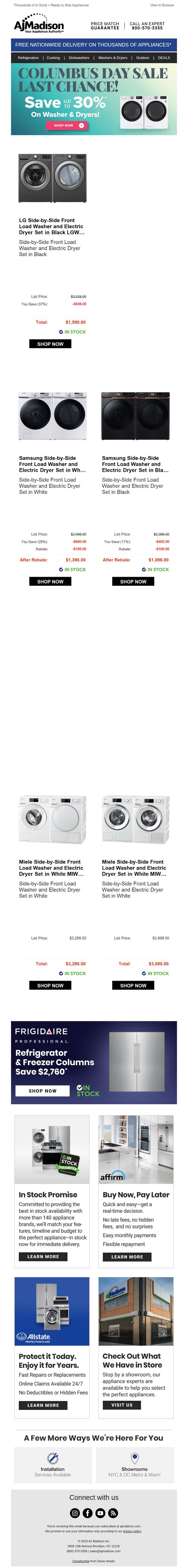 6. Don't Miss Out! Columbus Day Laundry Deals Ending Soon!