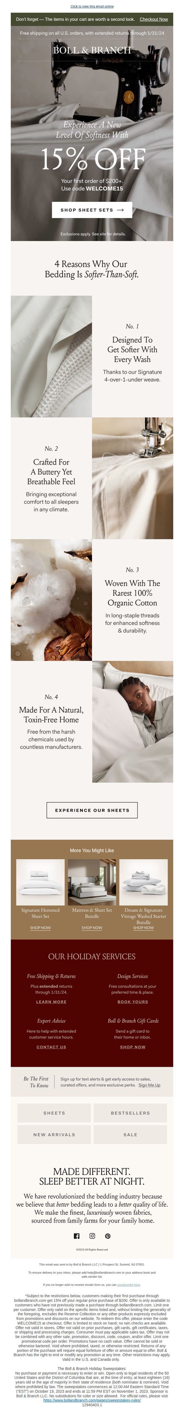 7. 15% OFF Sheets 🍂🍁