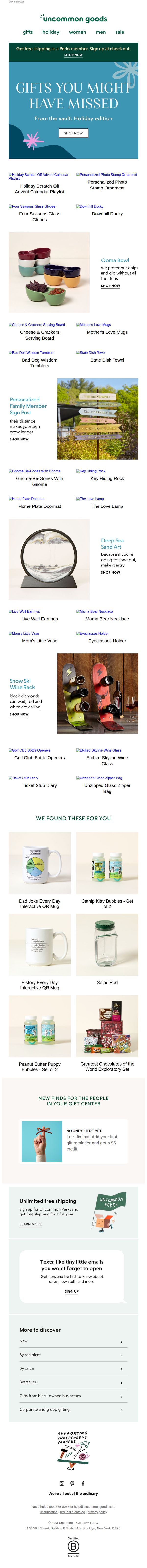 uncommon goods