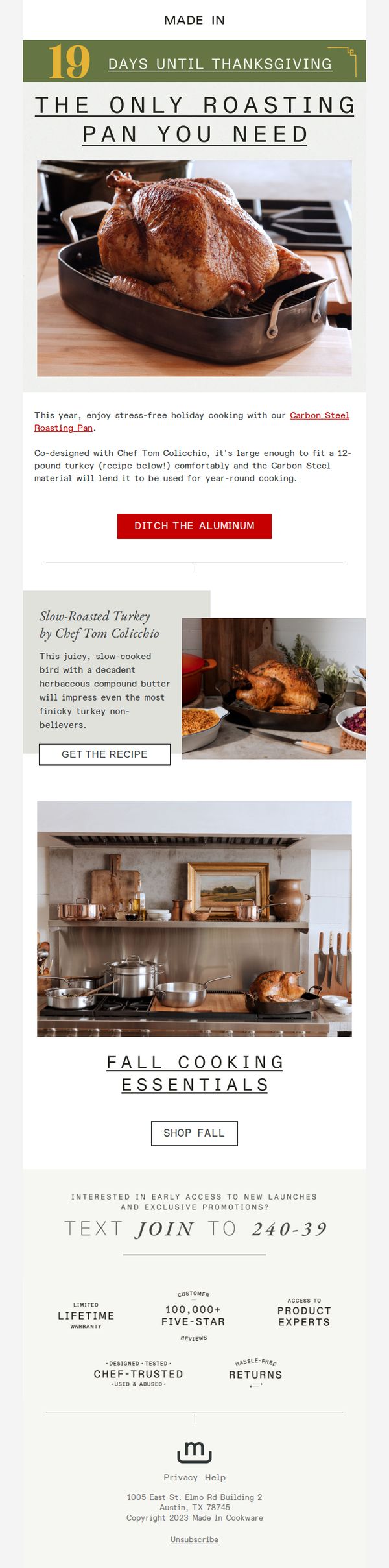 8. Made In: 19 Days Until Thanksgiving