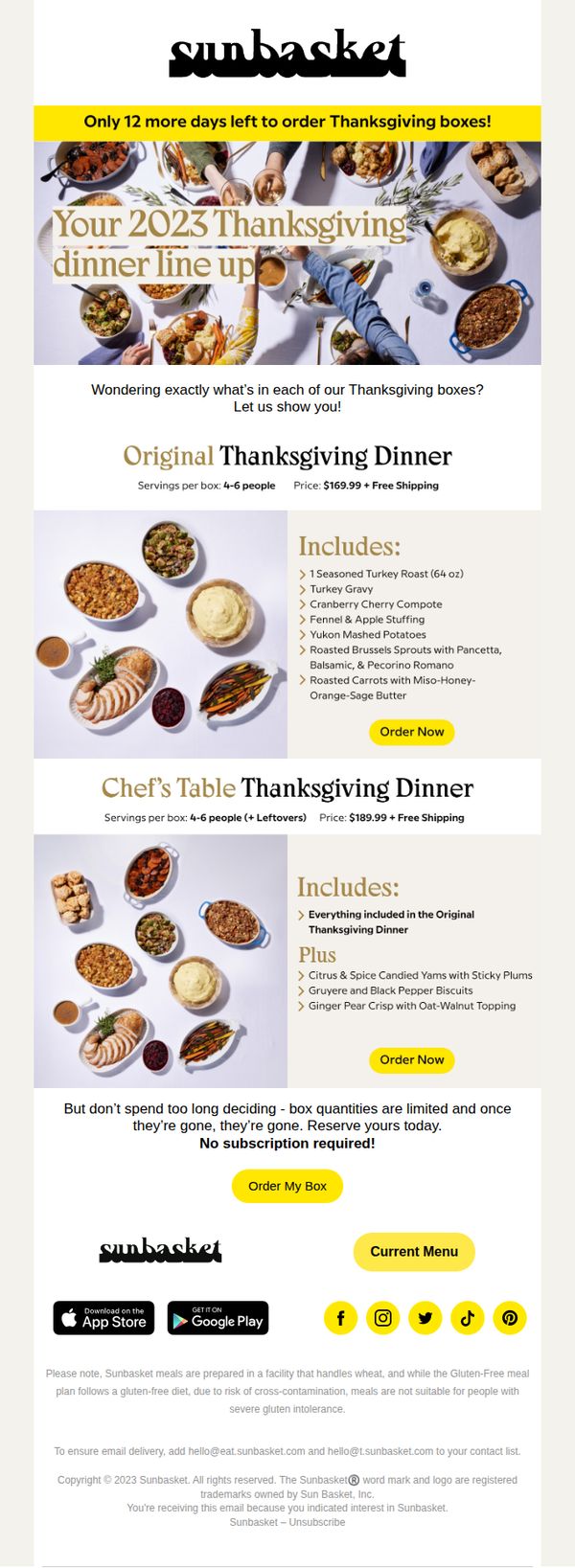 7. Have you ordered your Thanksgiving box yet?