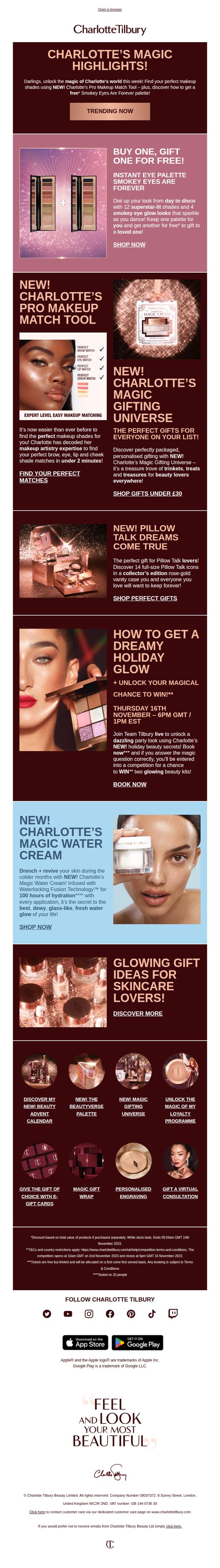 Charlotte Tilbury - UK