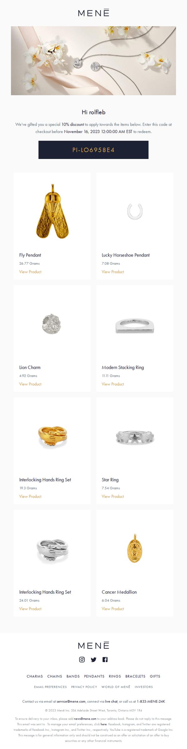 9. Menē: Special Menē gift