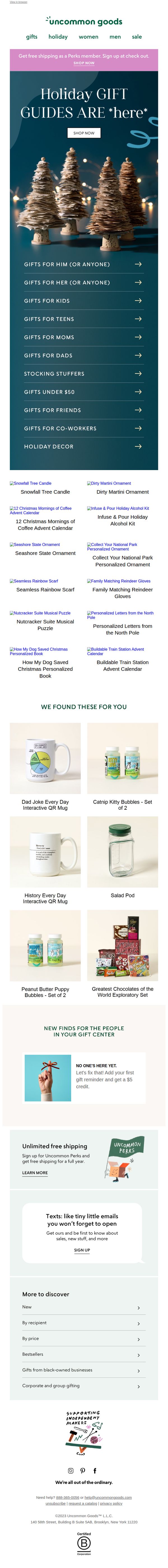 uncommon goods