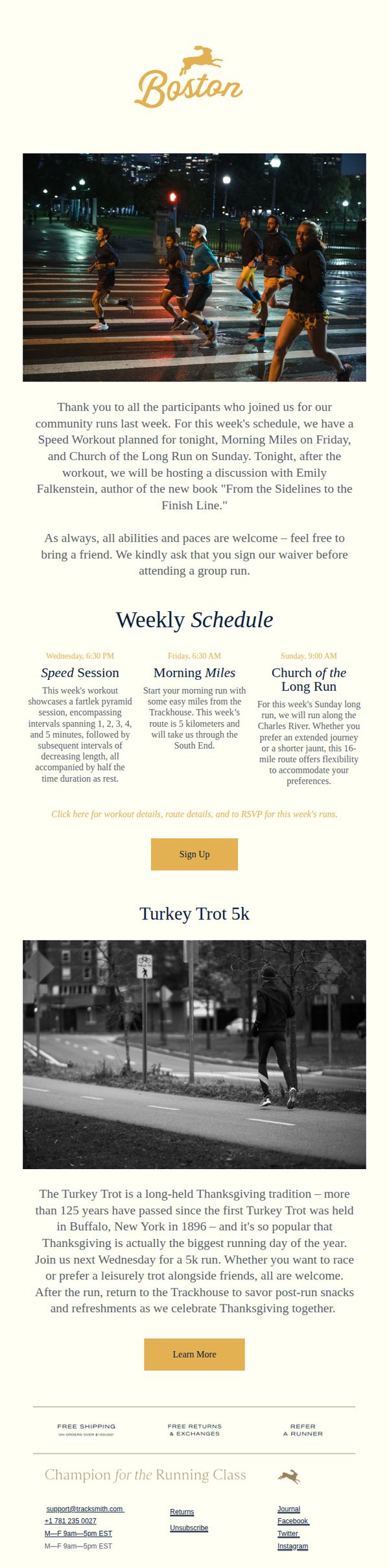 8. Tracksmith: This Week at Tracksmith Boston