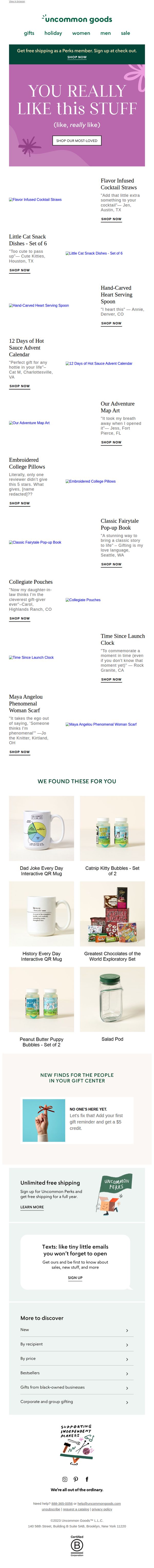uncommon goods
