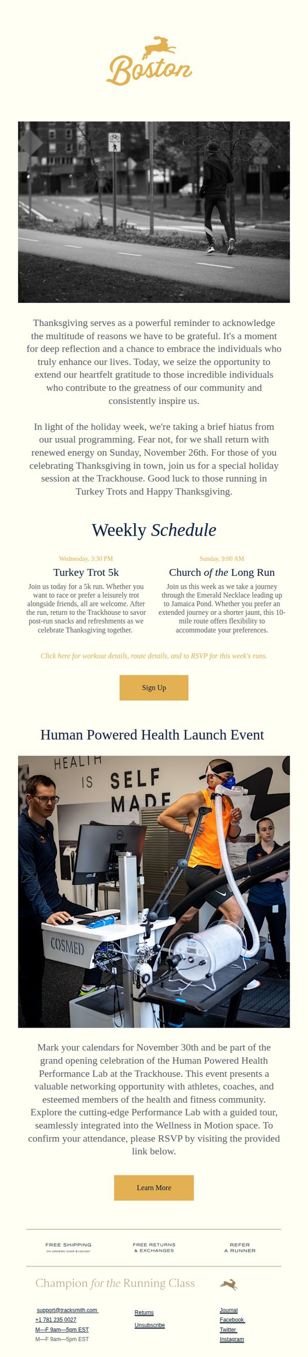 9. Tracksmith: This Week at Tracksmith Boston