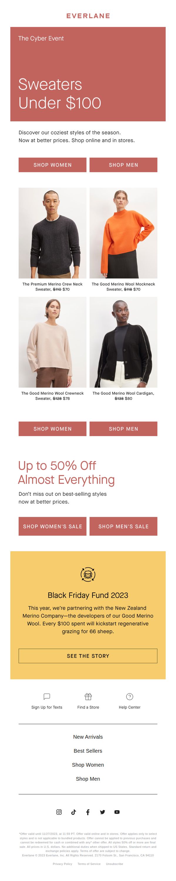 6. The Cyber Event Is Here: Sweaters Under $100