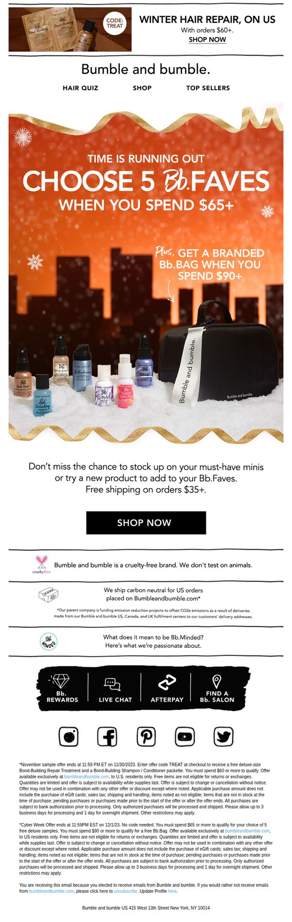 9. Cyber Week savings ✨ 5 FREE faves + more ending soon.