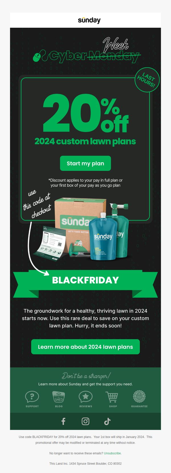 9. Last hours of Cyber Week!
