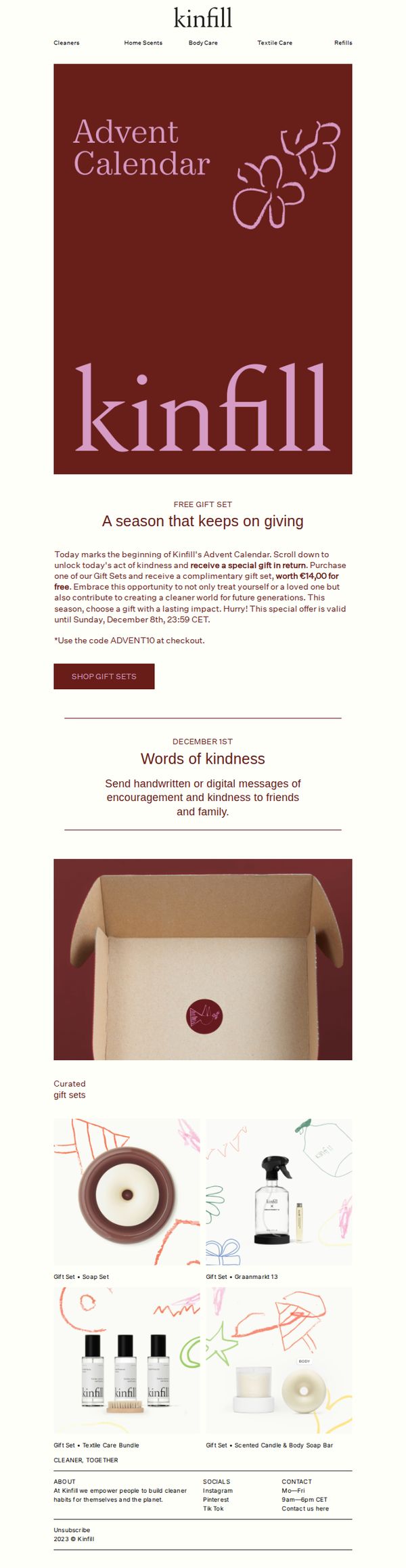7. Countdown to change: Kinfill's Advent Calendar