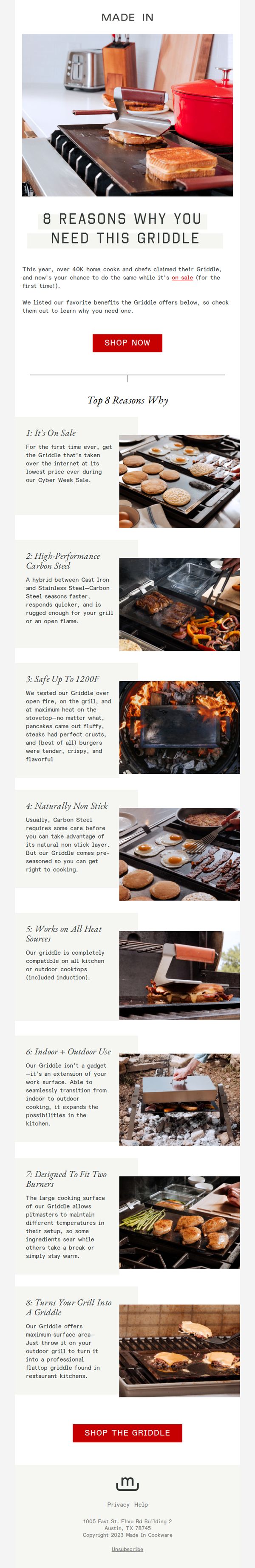 6. Made In: 8 Reasons Why You Need This Griddle