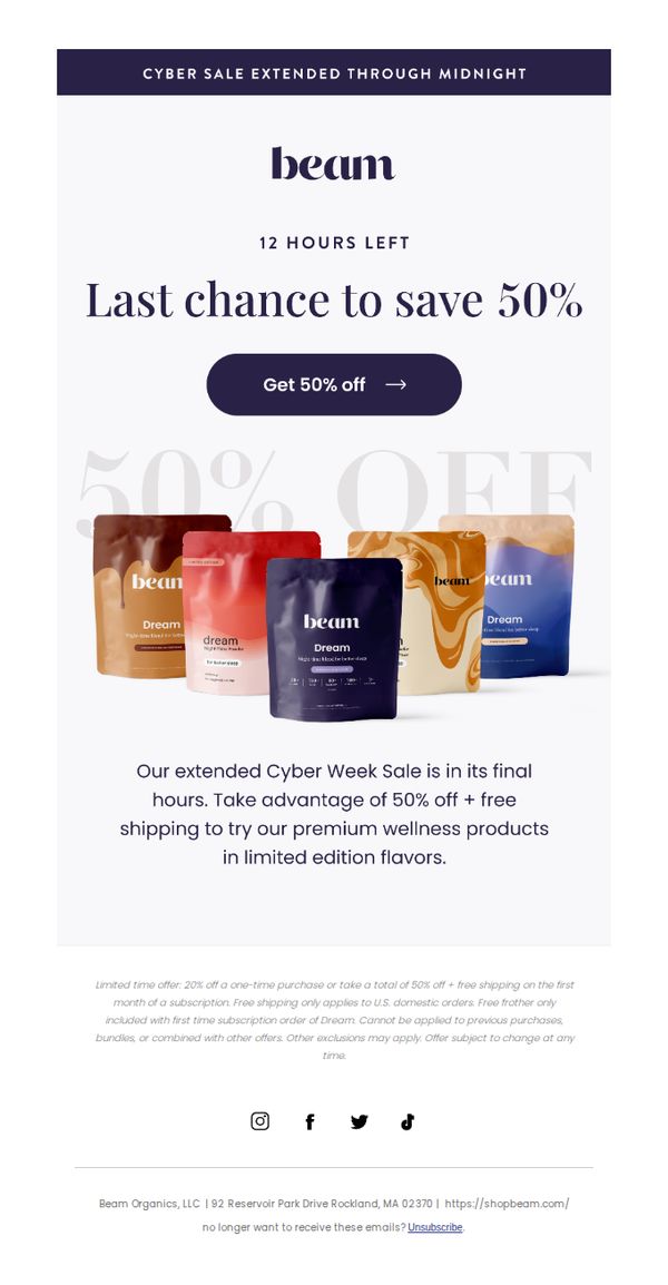 10. ⏰ Hurry! Cyber Monday Extension Ends in 12 Hours!