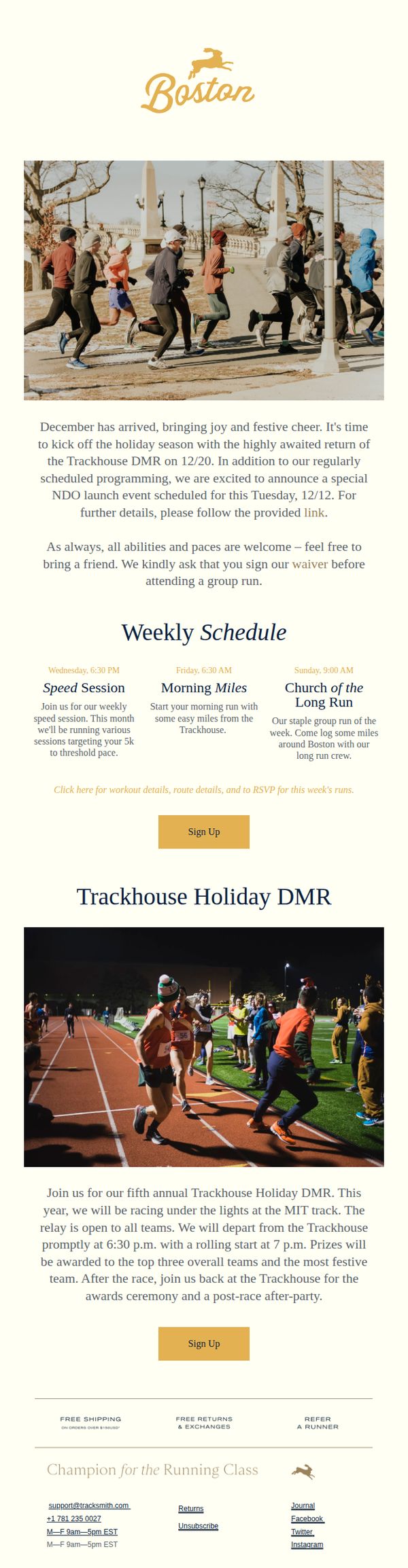 6. Tracksmith: This Month at Tracksmith Boston