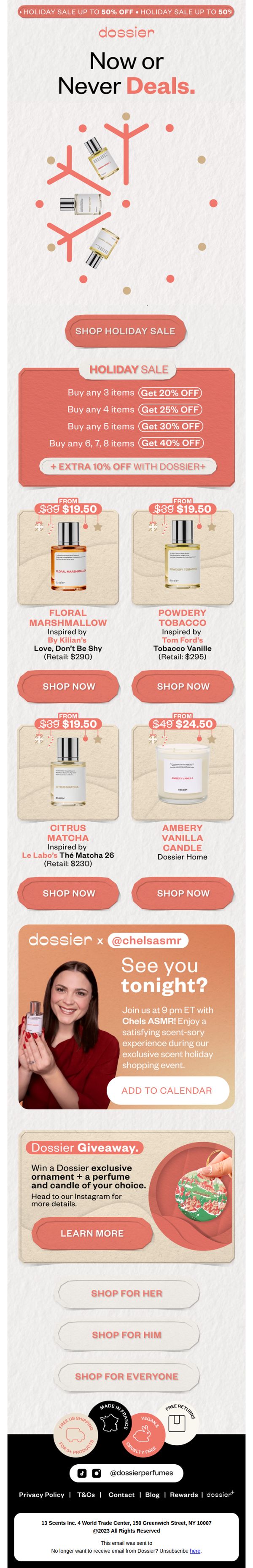 8. 24 Hours Left for Christmas Delivery + Up to 50% off.