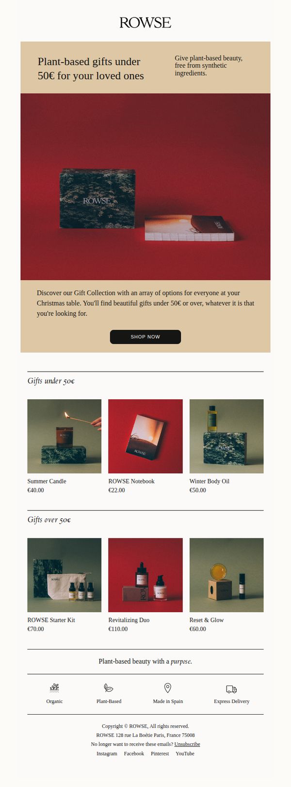 8. The perfect gift under 50€ 🌿