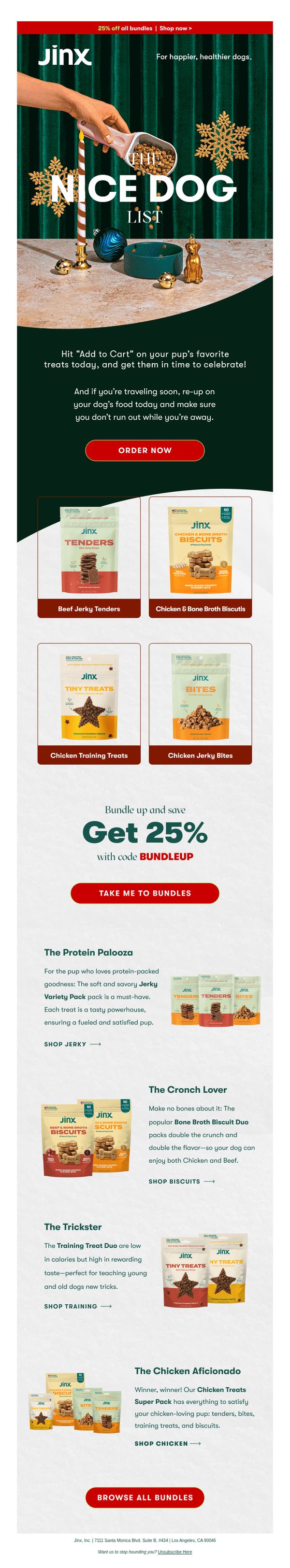 6. Jinx: 25% off Last-Minute 🐶 Gifts