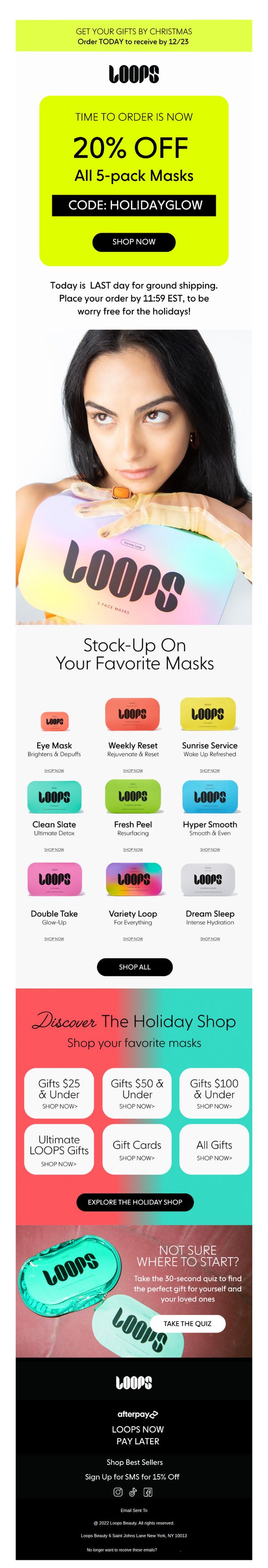 7. 💥 LAST DAY: 20% OFF ALL 5-pack Masks 💥