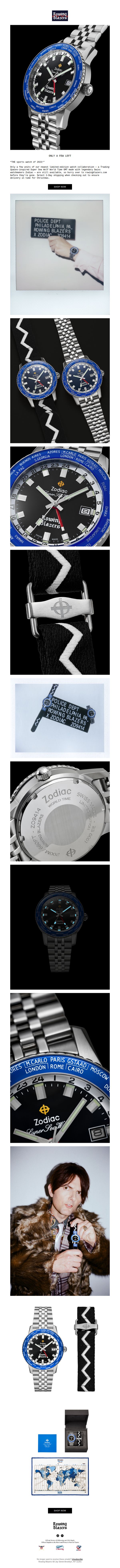 7. Rowing Blazers: Zodiac x Rowing Blazers World Time GMT