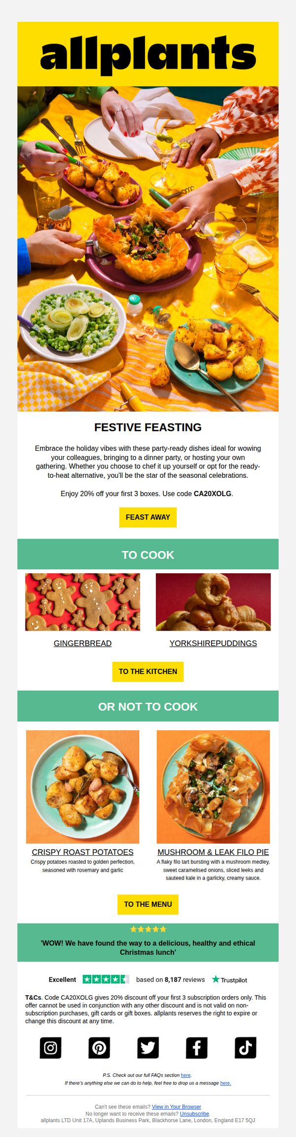 8. Allplants: Our favourite festive recipes ✨