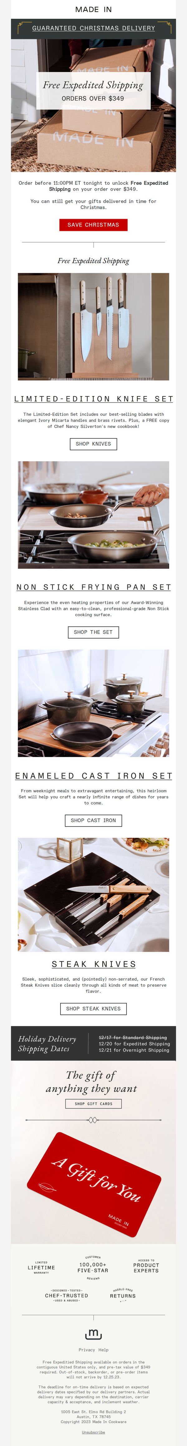 9. Last Call For Expedited Shipping