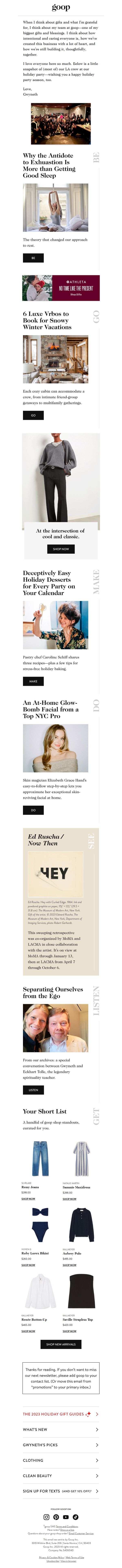 7. the Thursday newsletter