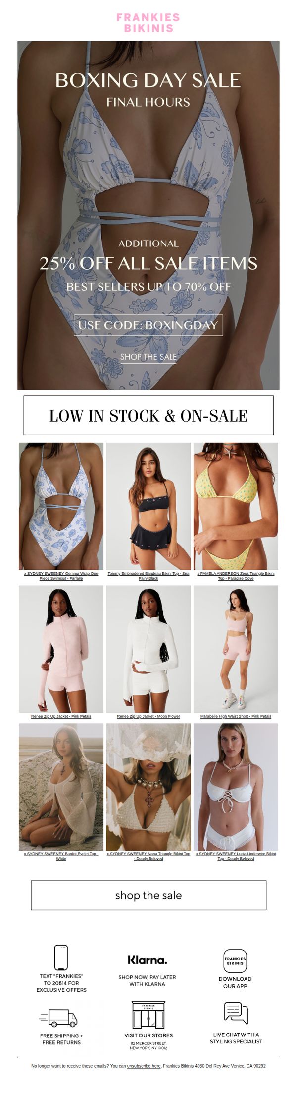 8. BOXING DAY SALE EXTENDED TILL MIDNIGHT