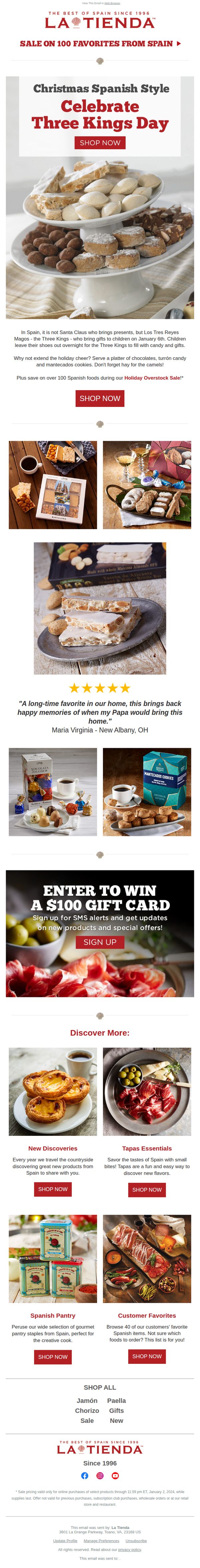 8. La Tienda: Celebrate Three Kings Day! Plus Shop Our Big Overstock Sale