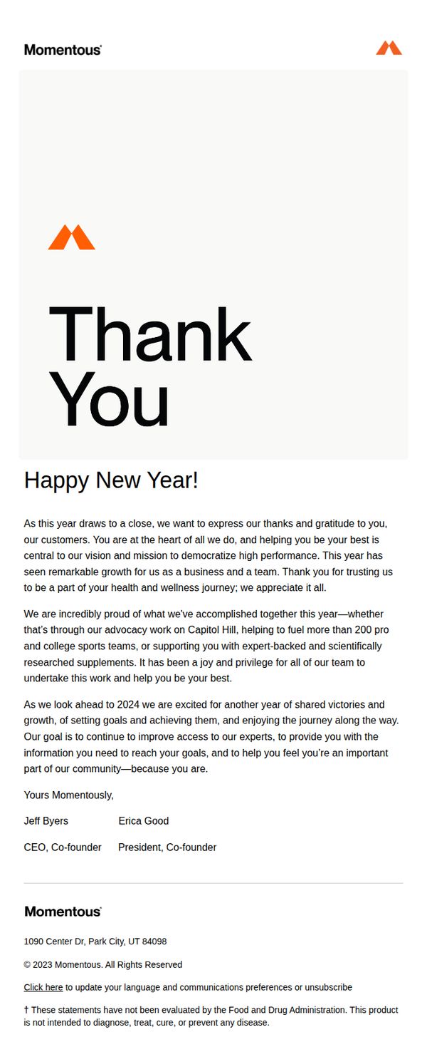 6. Gratitude for 2023