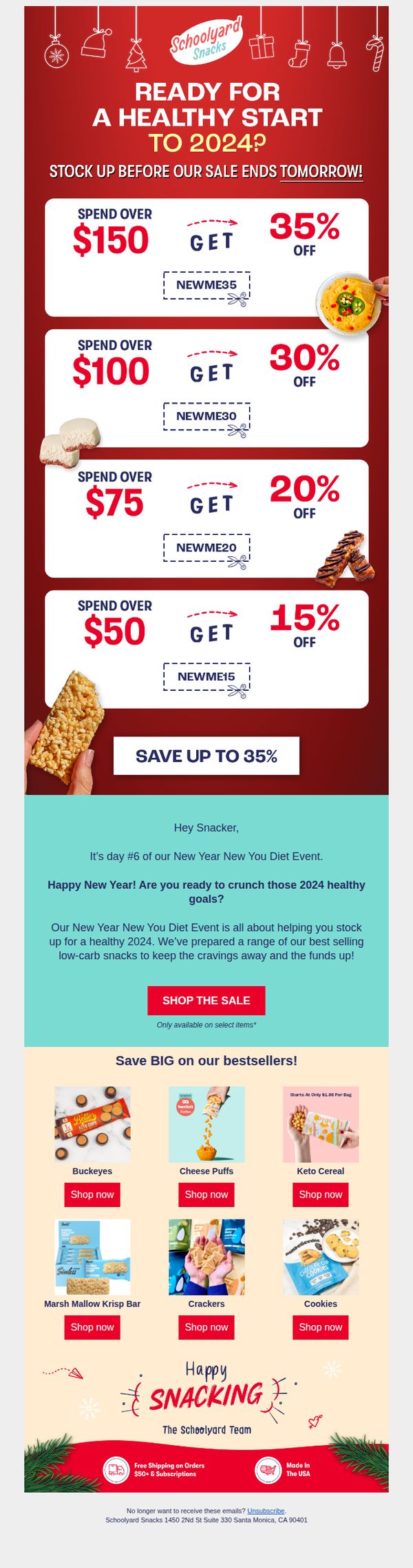 8. Schoolyard Snacks: Day 6: Save on a healthy start to the year 📈