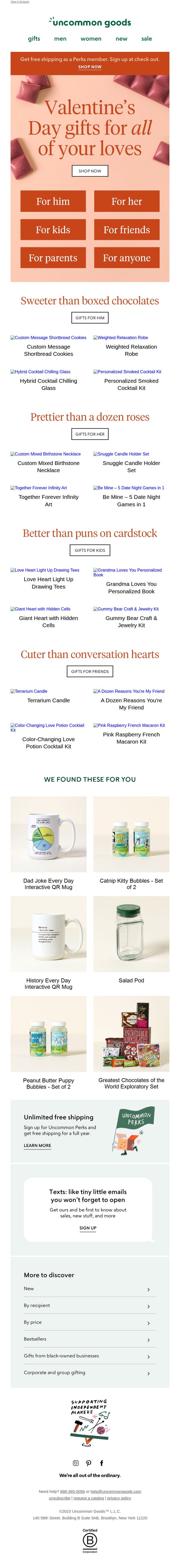 uncommon goods