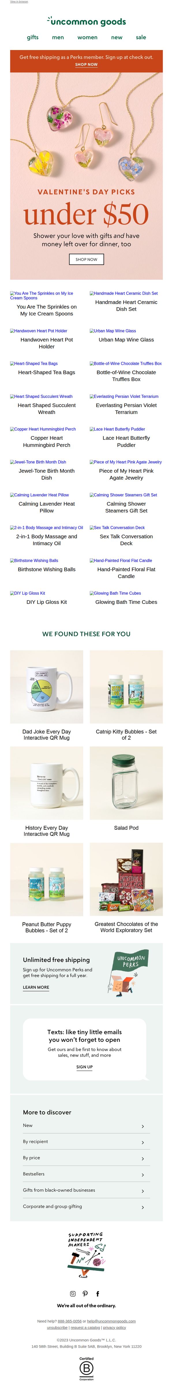 uncommon goods