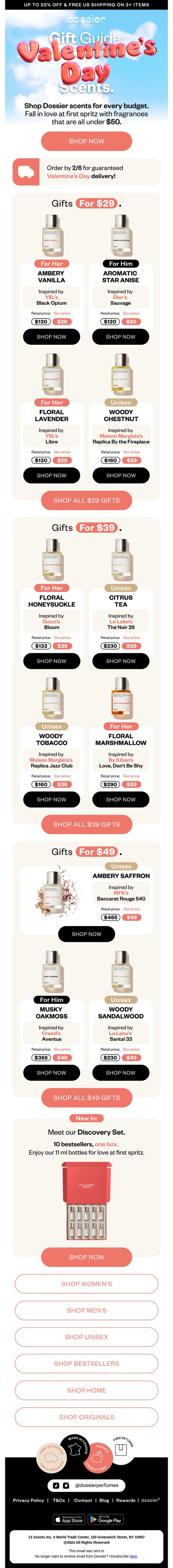 9. V-Day Gift Guide: Starting at $29