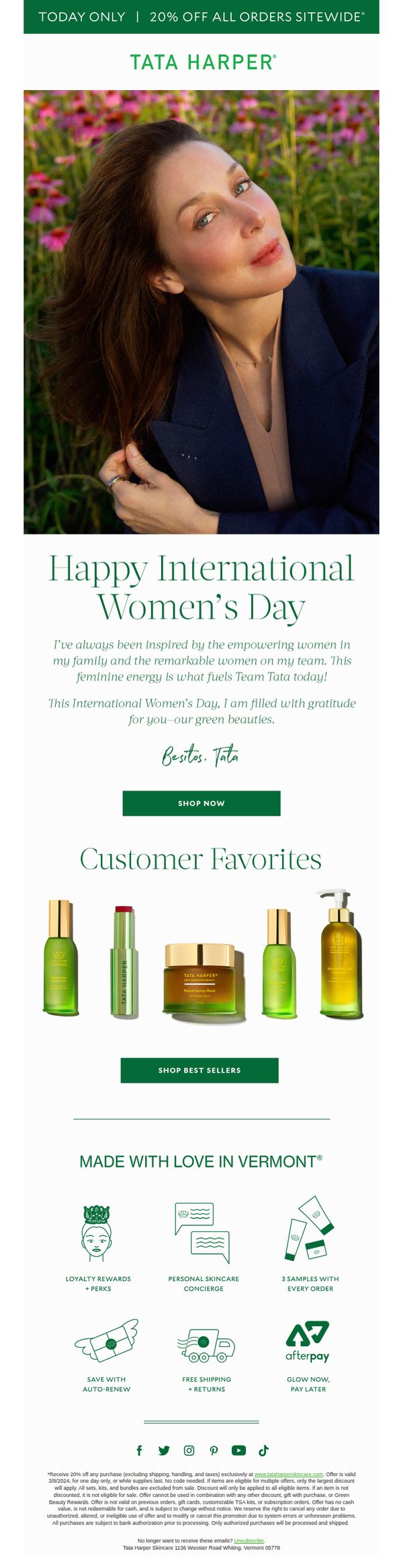 8. 20% Off | Happy International Women's Day 💚