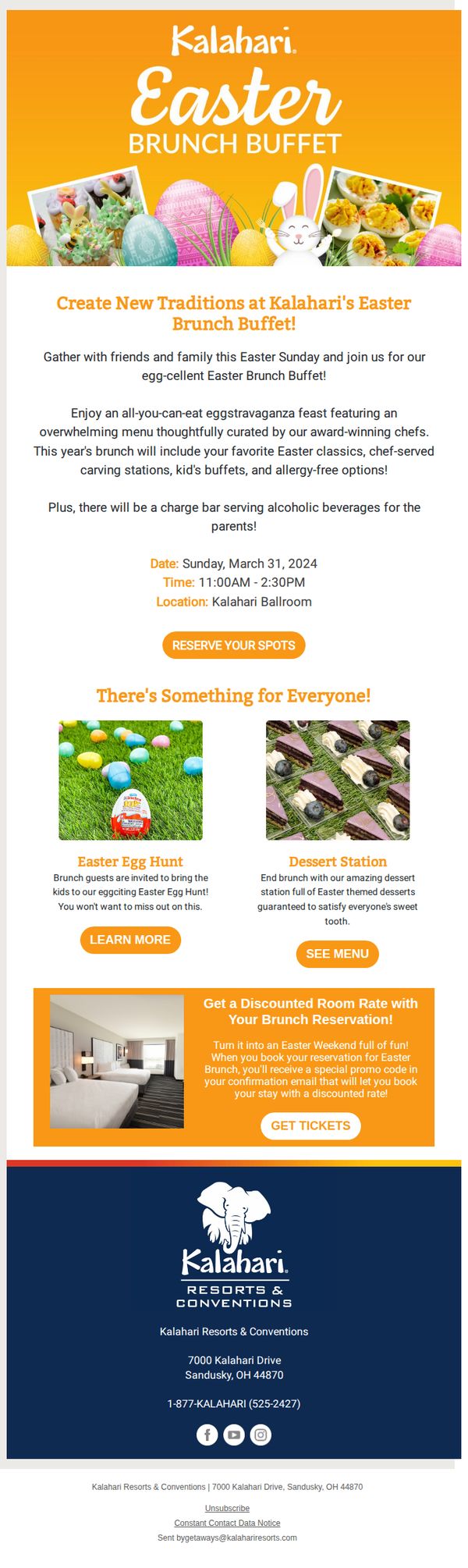 9. Join Our Eggstravagant Easter Brunch Buffet!