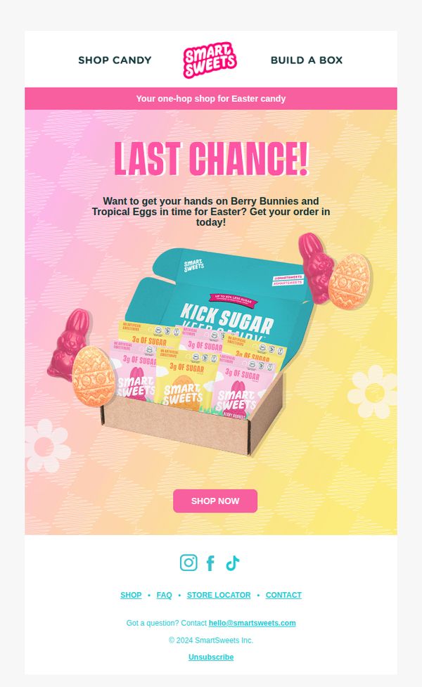 8. Smart Sweets: Last chance to order for Easter! 🐰🍭