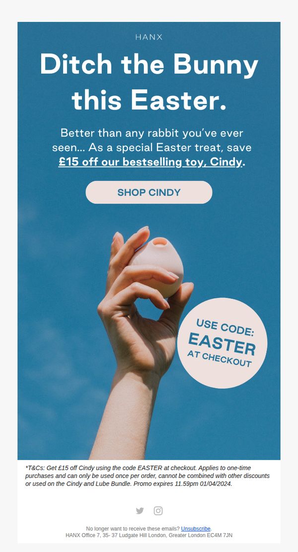 6. Easter is CUMMING early this year 💦