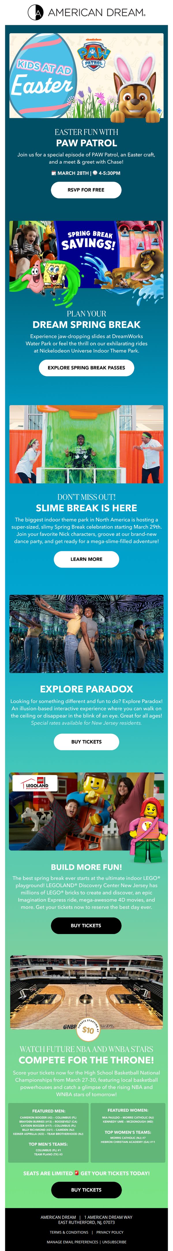 8. American Dream: Plan Your Dream Spring Break at American Dream! 🌸