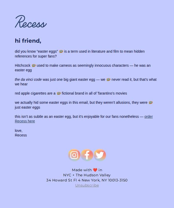 7. Recess: easter eggs 🪺
