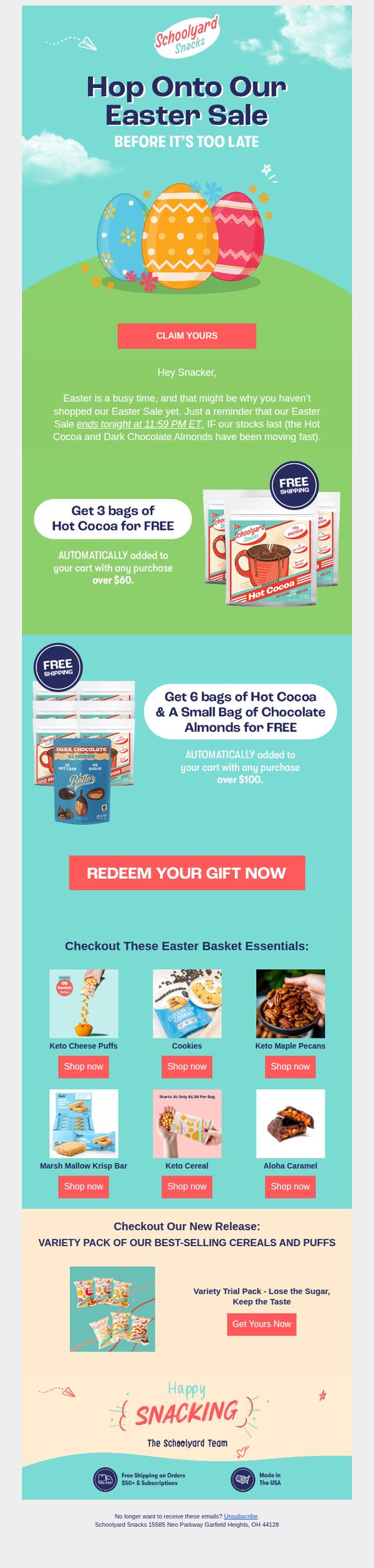 6. Schoolyard Snacks: Get Your Free Gifts Before It's Gone!
