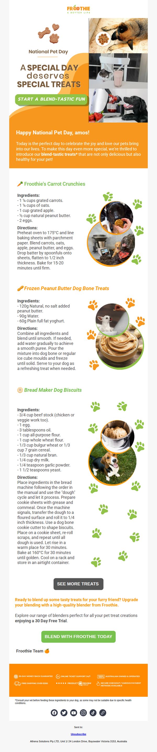 8. Froothie: From Fur to Flavour! 🐶