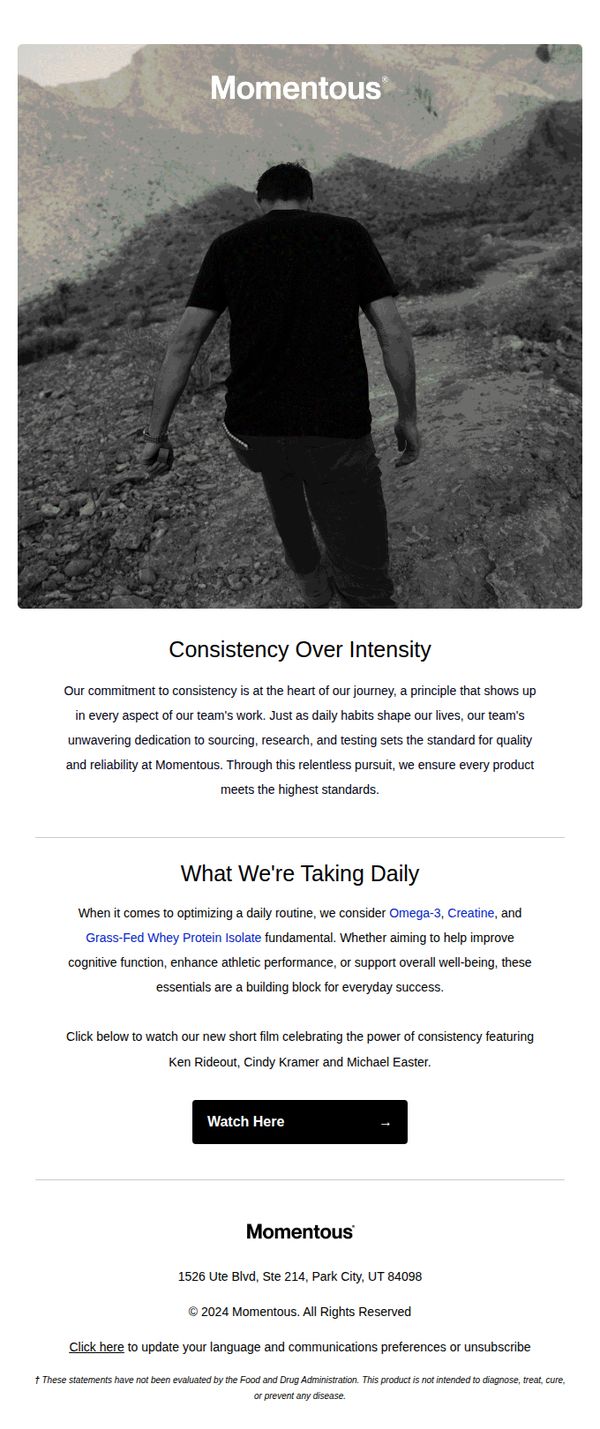 10. Amp Human / Momentous: Our Daily Essentials