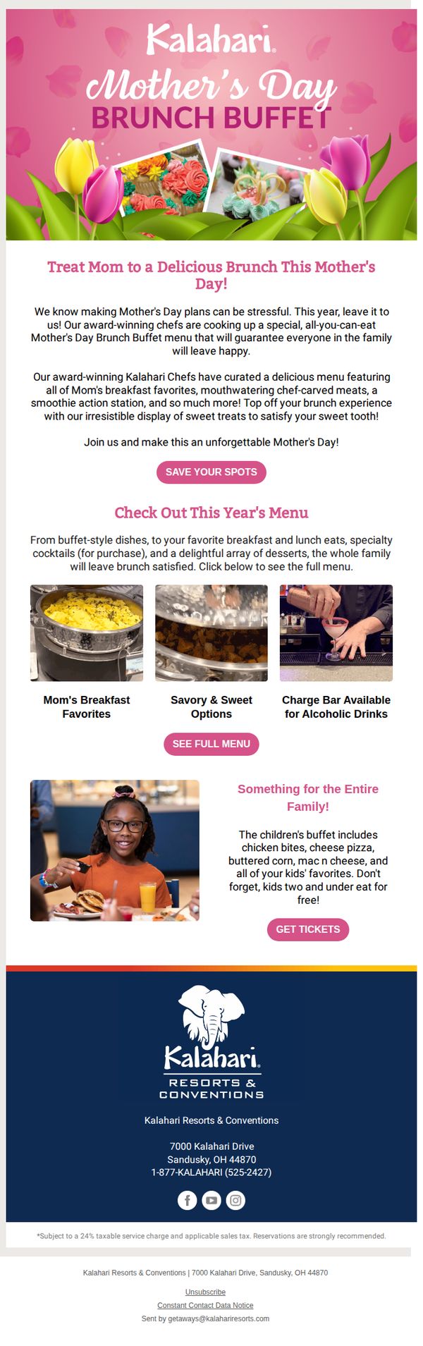 7. Kalahari Resorts: Need Last Minute Mother's Day Plans?