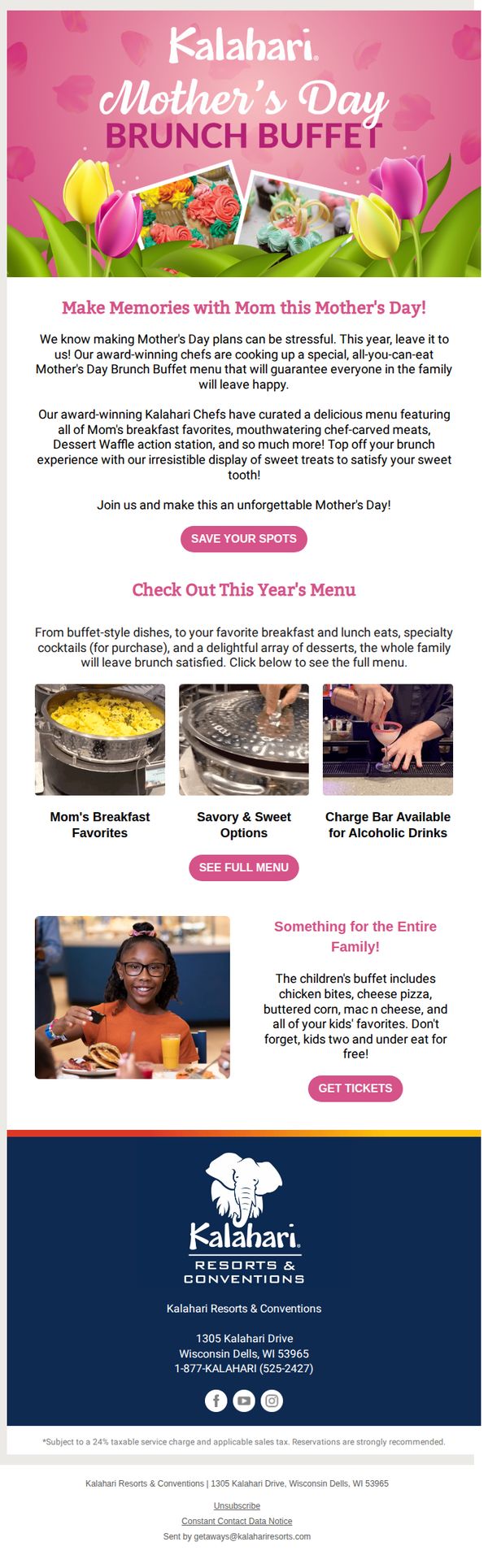 9. Kalahari Resorts: Need Last Minute Mother's Day Plans?