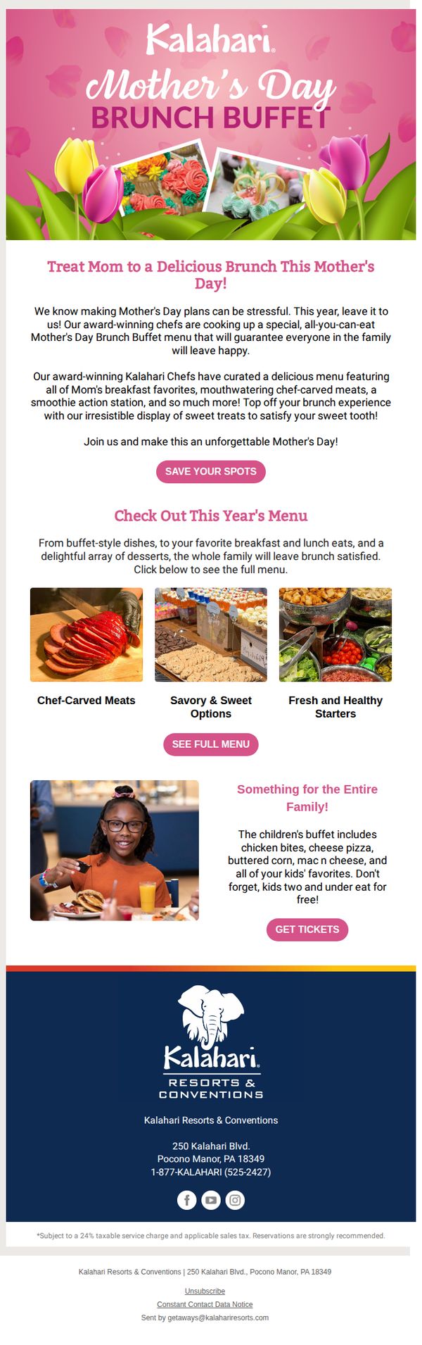 7. Kalahari Resorts: Need Last Minute Mother's Day Plans?