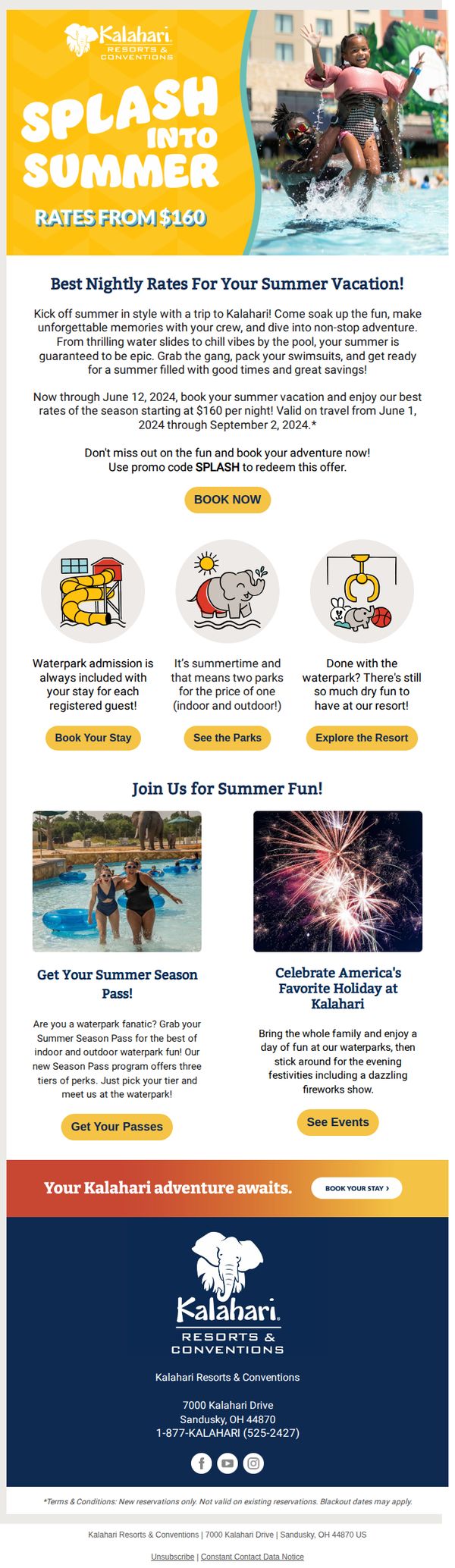 10. Kalahari Resorts: Splash into Savings!